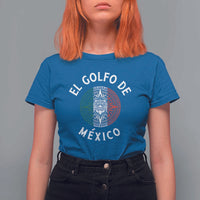 Gulf Of Mexico El Golfo De México Aztec Sun T Shirt For Women