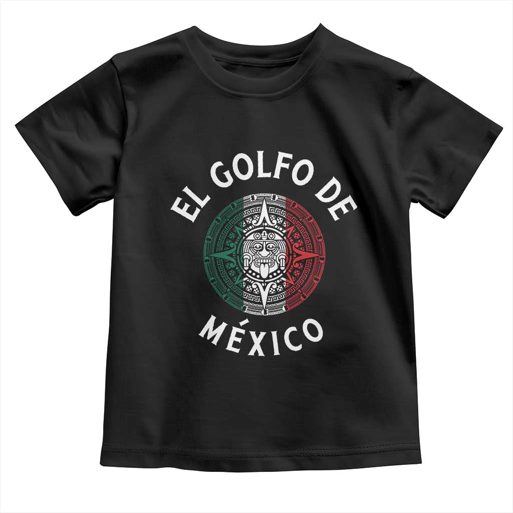Gulf Of Mexico El Golfo De México Aztec Sun Toddler T Shirt