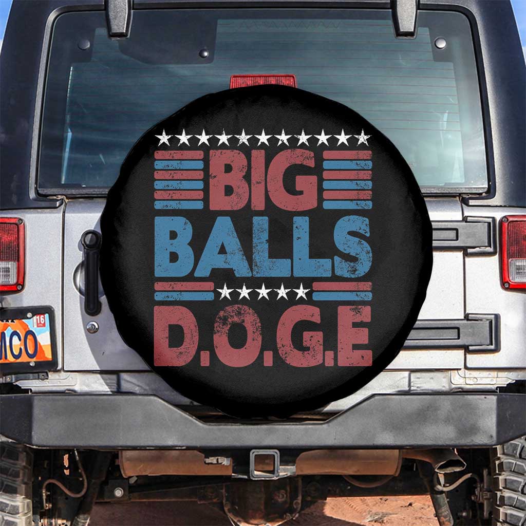 Funny DOGE Big Balls Spare Tire Cover Harry Bolz Meme Vintage Stripes