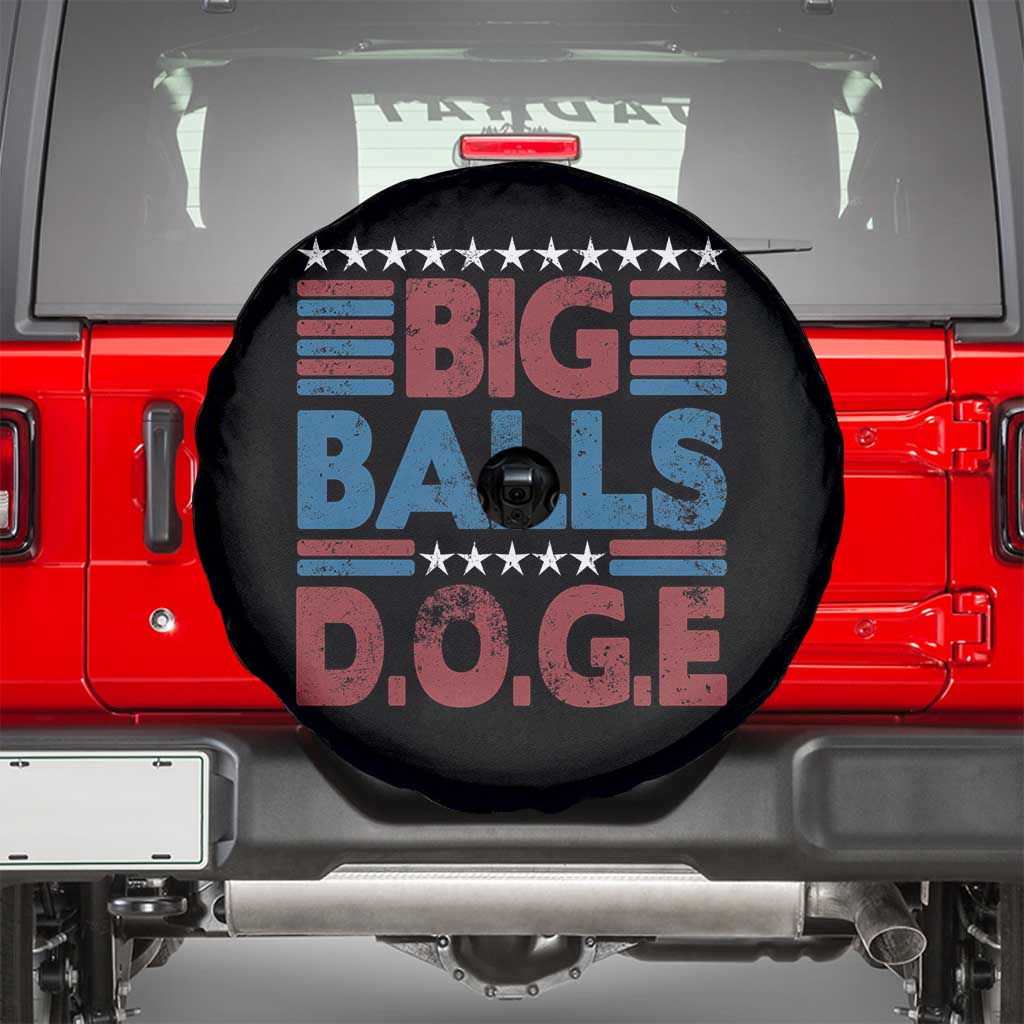 Funny DOGE Big Balls Spare Tire Cover Harry Bolz Meme Vintage Stripes
