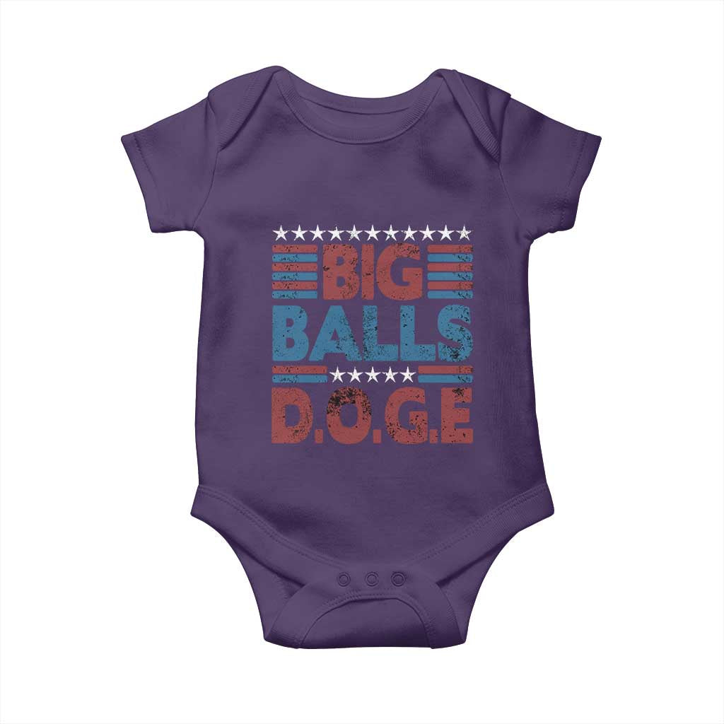 Funny DOGE Big Balls Baby Onesie Harry Bolz Meme Vintage Stripes