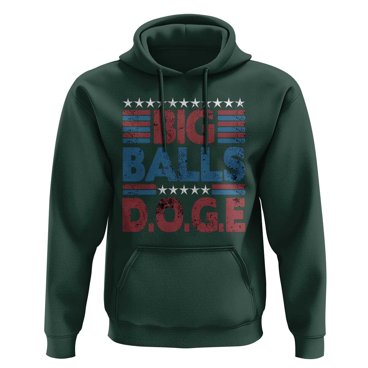 Funny DOGE Big Balls Hoodie Harry Bolz Meme Vintage Stripes