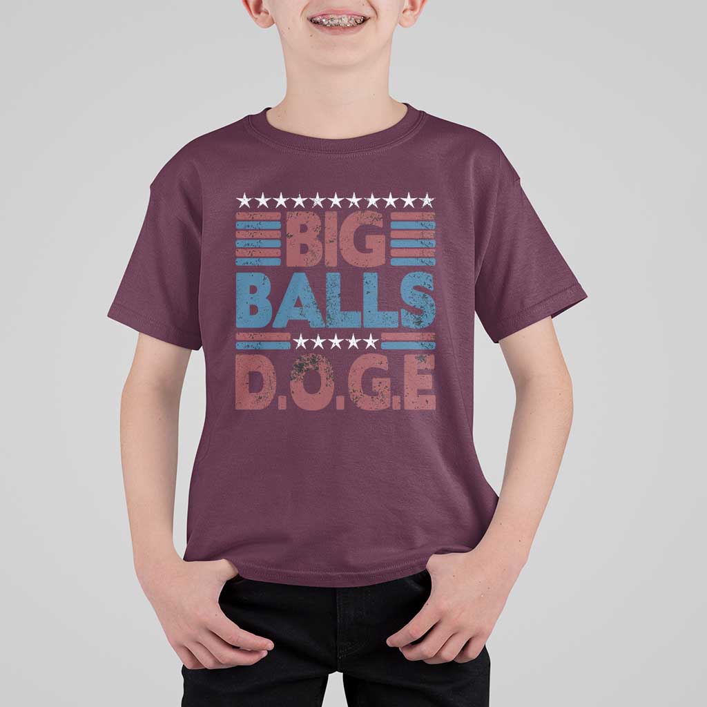 Funny DOGE Big Balls T Shirt For Kid Harry Bolz Meme Vintage Stripes