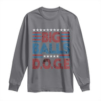 Funny DOGE Big Balls Long Sleeve Shirt Harry Bolz Meme Vintage Stripes