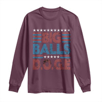 Funny DOGE Big Balls Long Sleeve Shirt Harry Bolz Meme Vintage Stripes