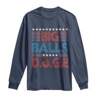 Funny DOGE Big Balls Long Sleeve Shirt Harry Bolz Meme Vintage Stripes