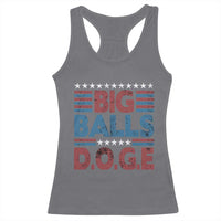 Funny DOGE Big Balls Racerback Tank Top Harry Bolz Meme Vintage Stripes