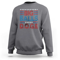Funny DOGE Big Balls Sweatshirt Harry Bolz Meme Vintage Stripes
