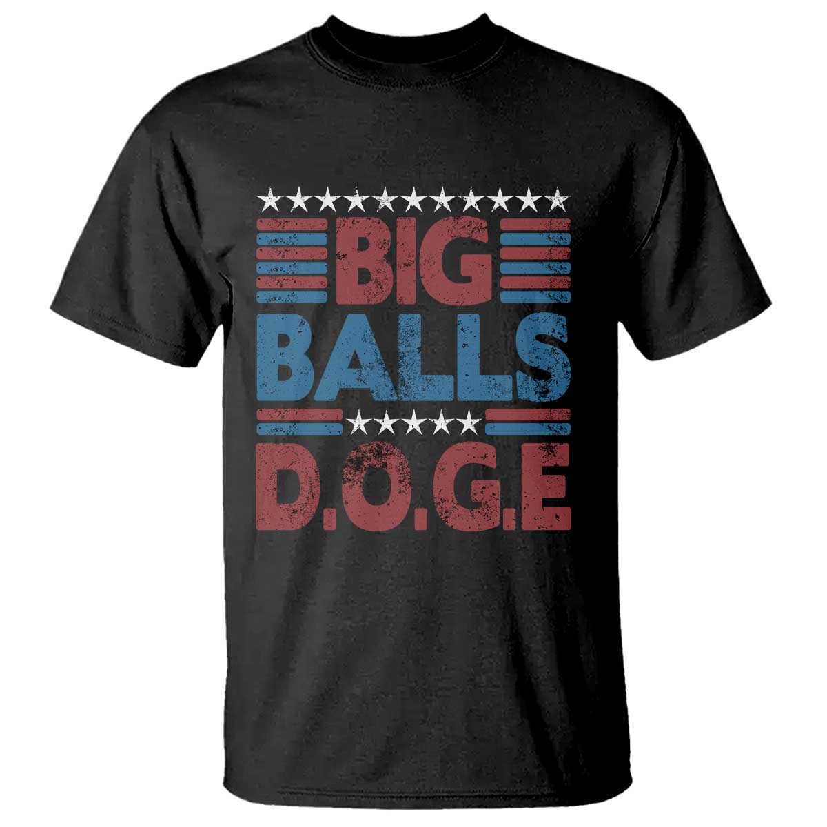Funny DOGE Big Balls T Shirt Harry Bolz Meme Vintage Stripes