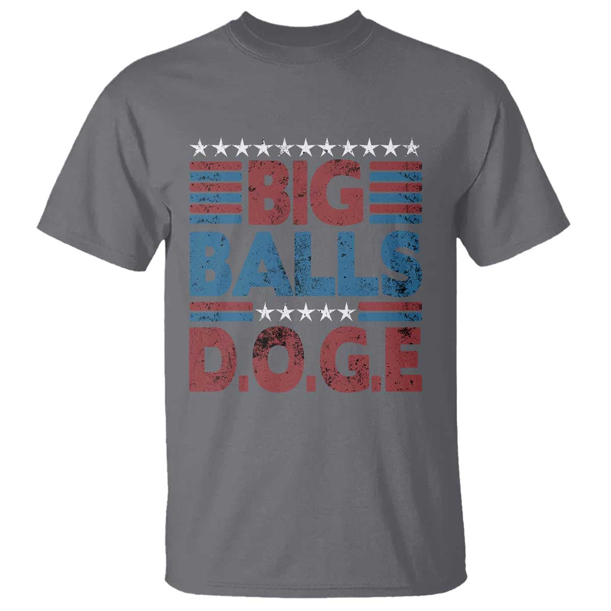 Funny DOGE Big Balls T Shirt Harry Bolz Meme Vintage Stripes