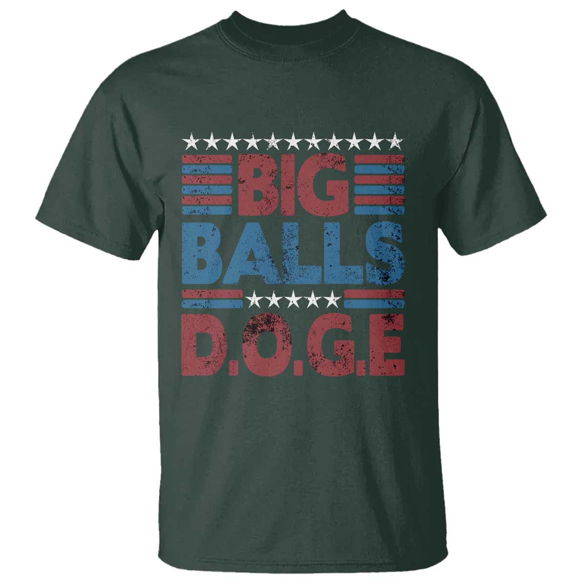 Funny DOGE Big Balls T Shirt Harry Bolz Meme Vintage Stripes