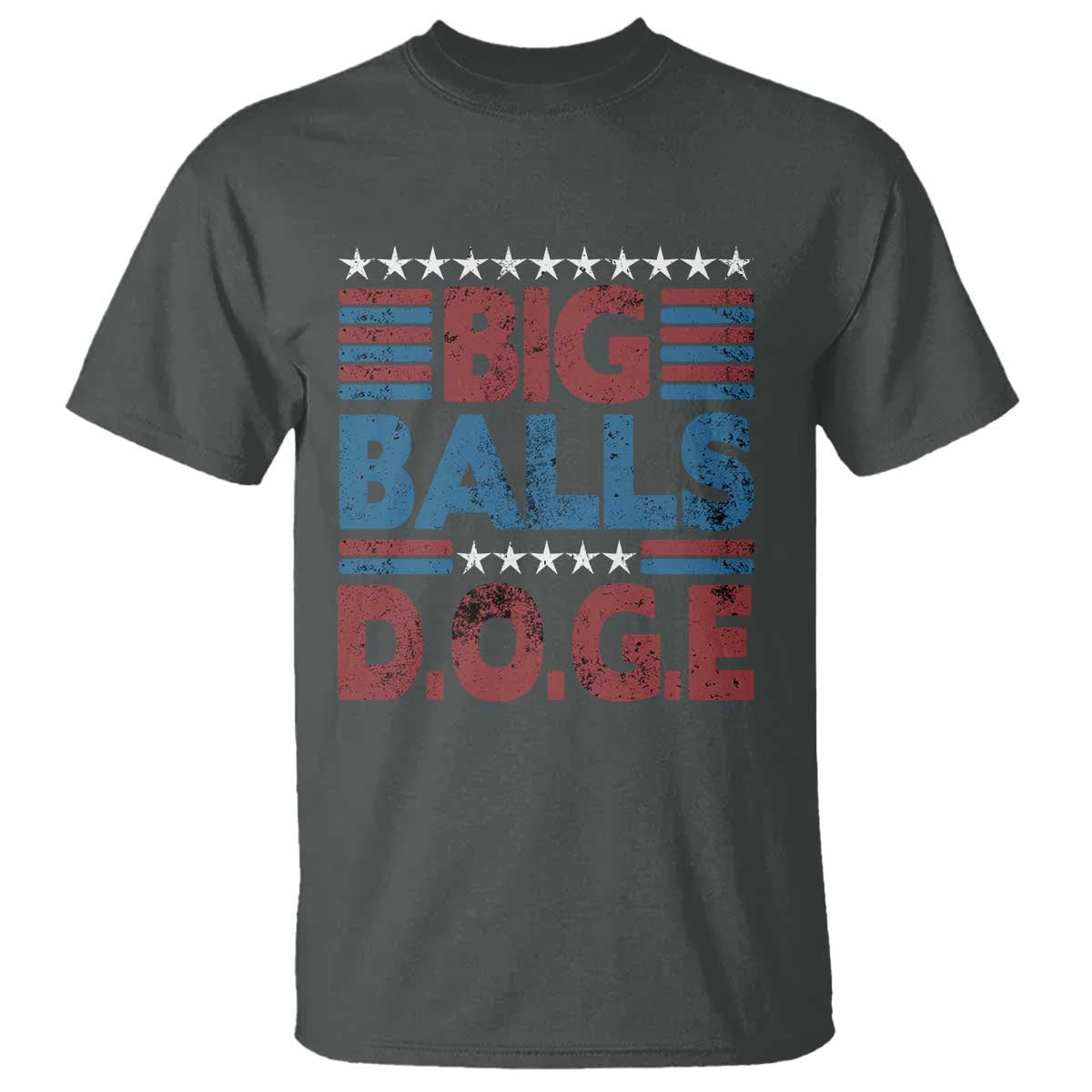 Funny DOGE Big Balls T Shirt Harry Bolz Meme Vintage Stripes