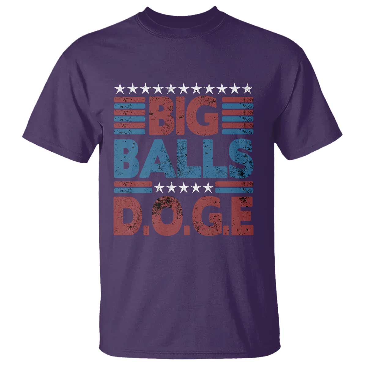 Funny DOGE Big Balls T Shirt Harry Bolz Meme Vintage Stripes