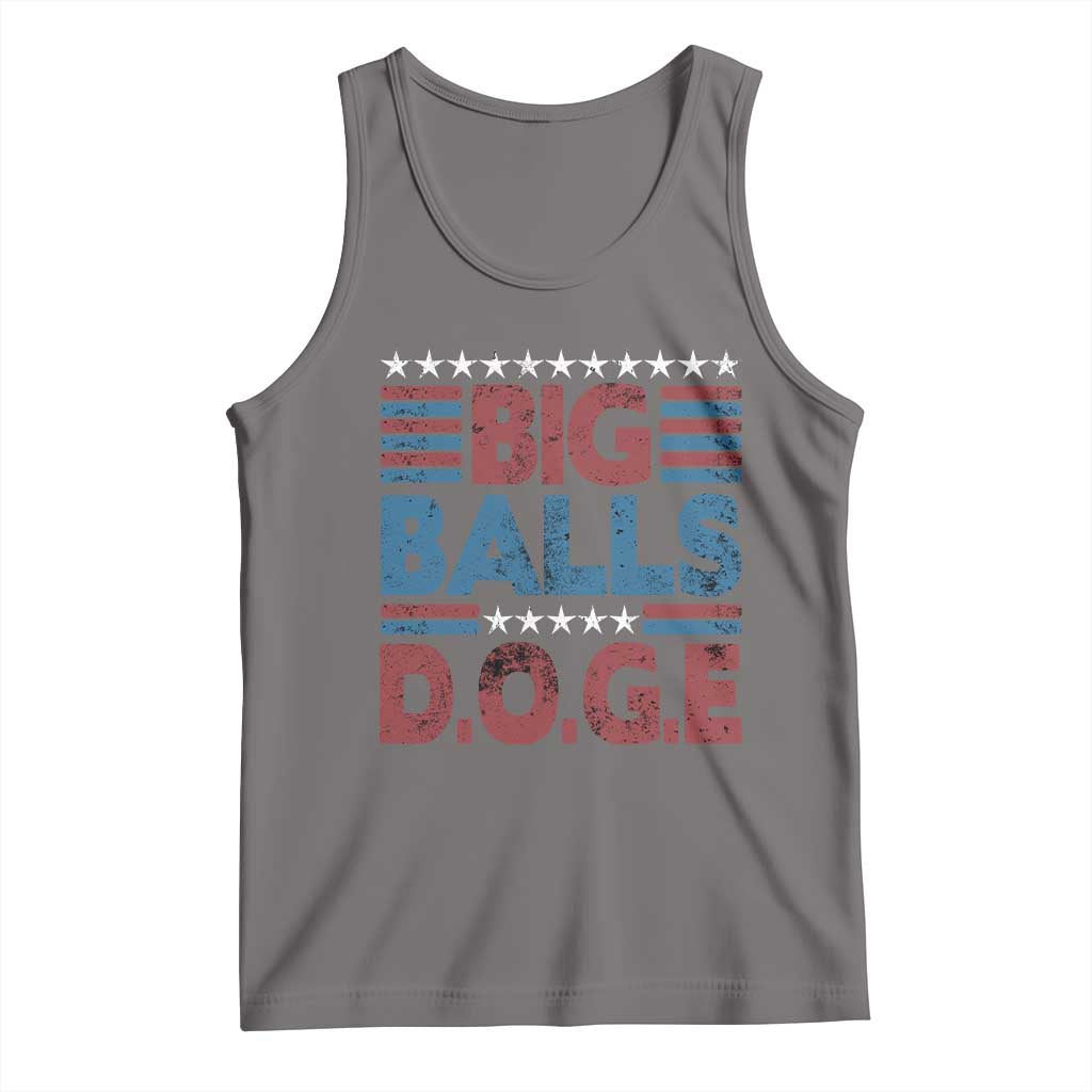 Funny DOGE Big Balls Tank Top Harry Bolz Meme Vintage Stripes