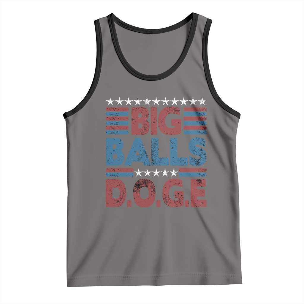Funny DOGE Big Balls Tank Top Harry Bolz Meme Vintage Stripes