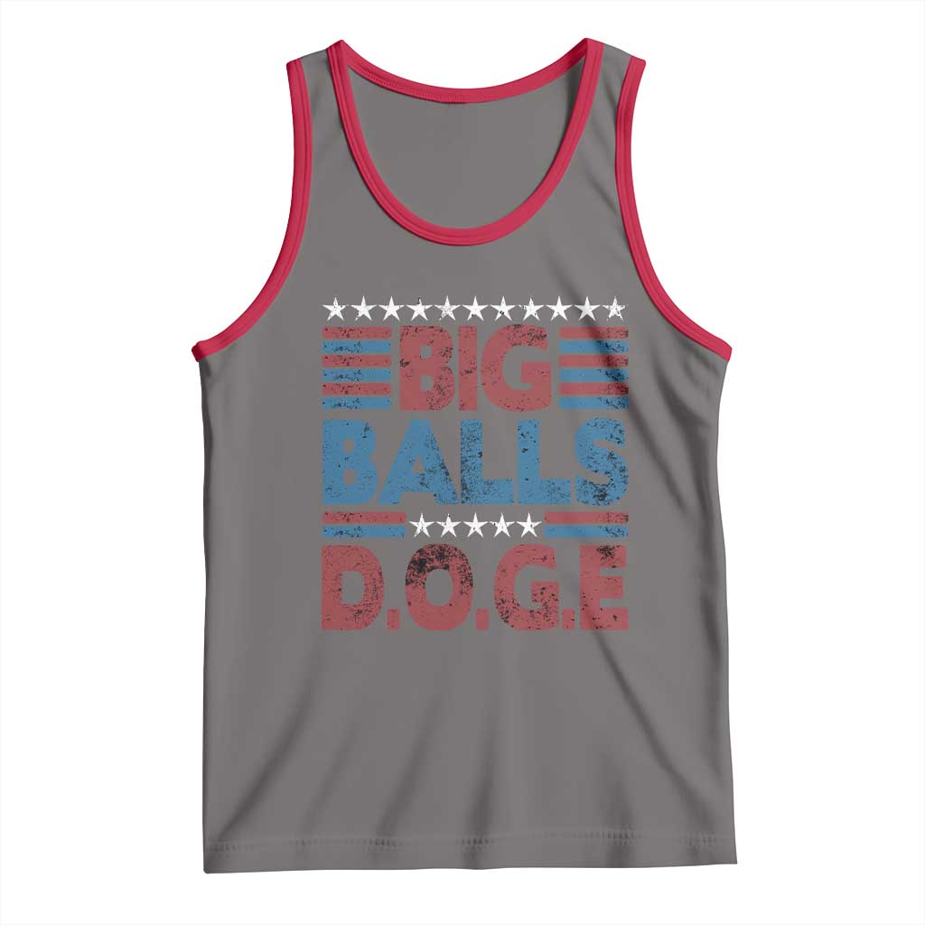 Funny DOGE Big Balls Tank Top Harry Bolz Meme Vintage Stripes
