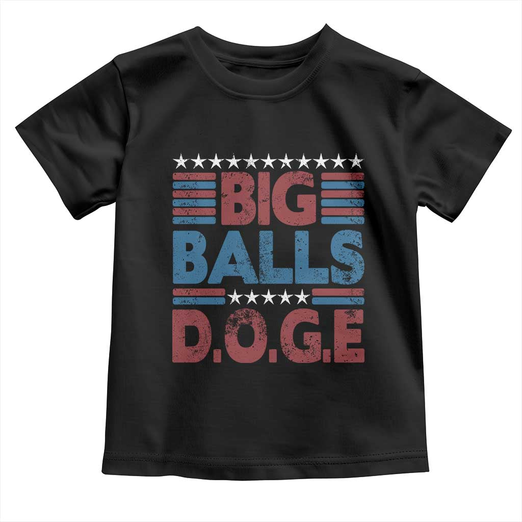 Funny DOGE Big Balls Toddler T Shirt Harry Bolz Meme Vintage Stripes