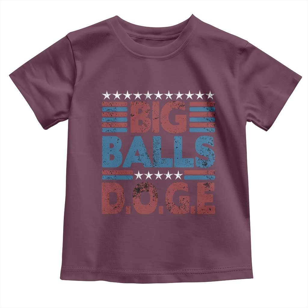 Funny DOGE Big Balls Toddler T Shirt Harry Bolz Meme Vintage Stripes