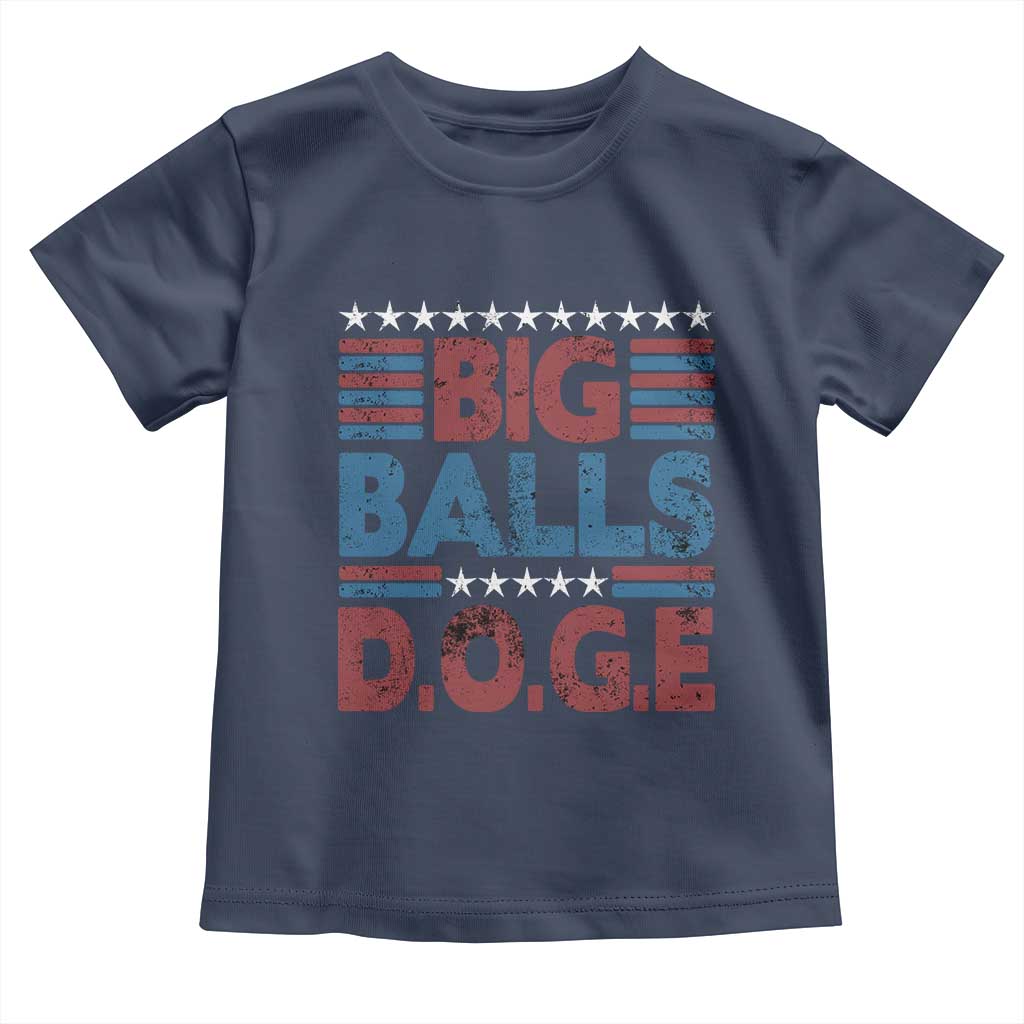 Funny DOGE Big Balls Toddler T Shirt Harry Bolz Meme Vintage Stripes