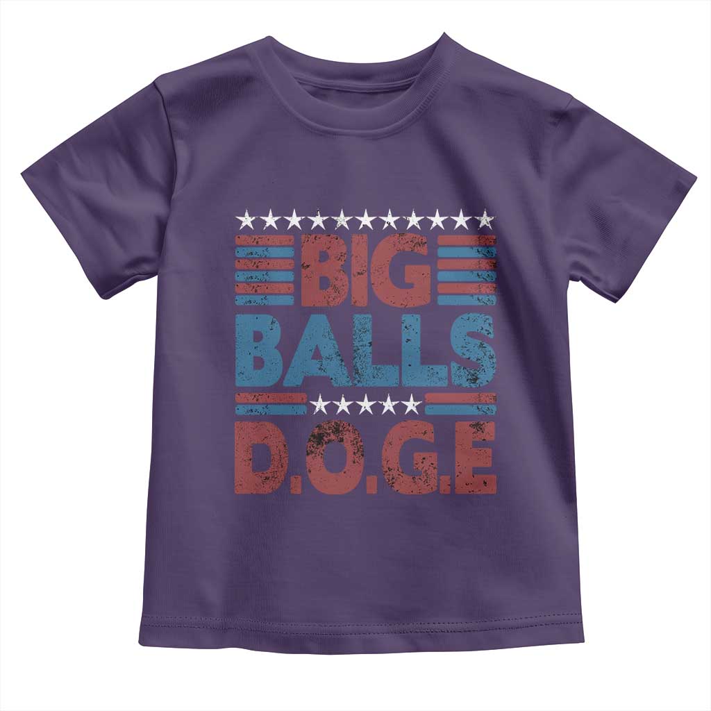 Funny DOGE Big Balls Toddler T Shirt Harry Bolz Meme Vintage Stripes