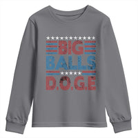 Funny DOGE Big Balls Youth Sweatshirt Harry Bolz Meme Vintage Stripes