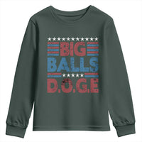 Funny DOGE Big Balls Youth Sweatshirt Harry Bolz Meme Vintage Stripes