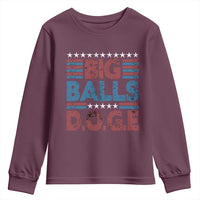 Funny DOGE Big Balls Youth Sweatshirt Harry Bolz Meme Vintage Stripes