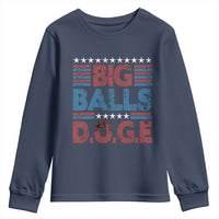 Funny DOGE Big Balls Youth Sweatshirt Harry Bolz Meme Vintage Stripes