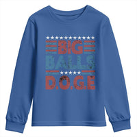 Funny DOGE Big Balls Youth Sweatshirt Harry Bolz Meme Vintage Stripes