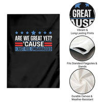 Funny Are We Great Yet Cause I Just Feel Embarrassed Garden Flag Vintage Star - Wonder Print Shop