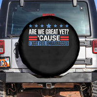 Funny Are We Great Yet Cause I Just Feel Embarrassed Spare Tire Cover Vintage Star