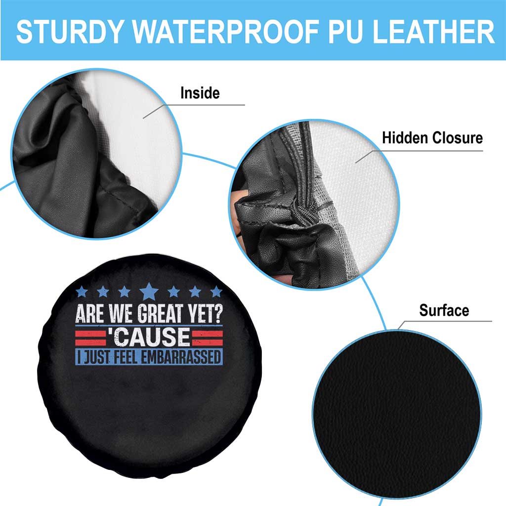 Funny Are We Great Yet Cause I Just Feel Embarrassed Spare Tire Cover Vintage Star