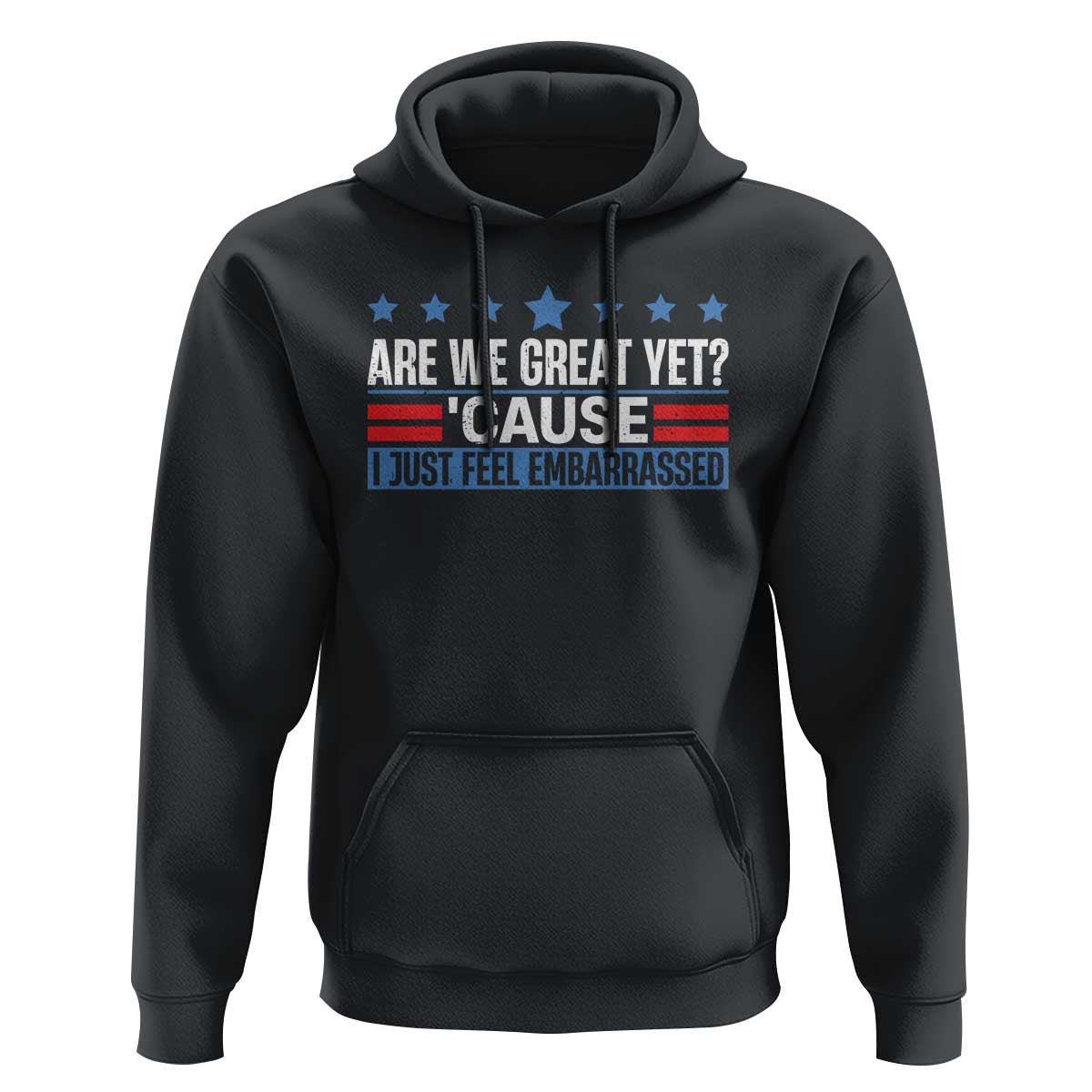 Funny Are We Great Yet Cause I Just Feel Embarrassed Hoodie Vintage Star