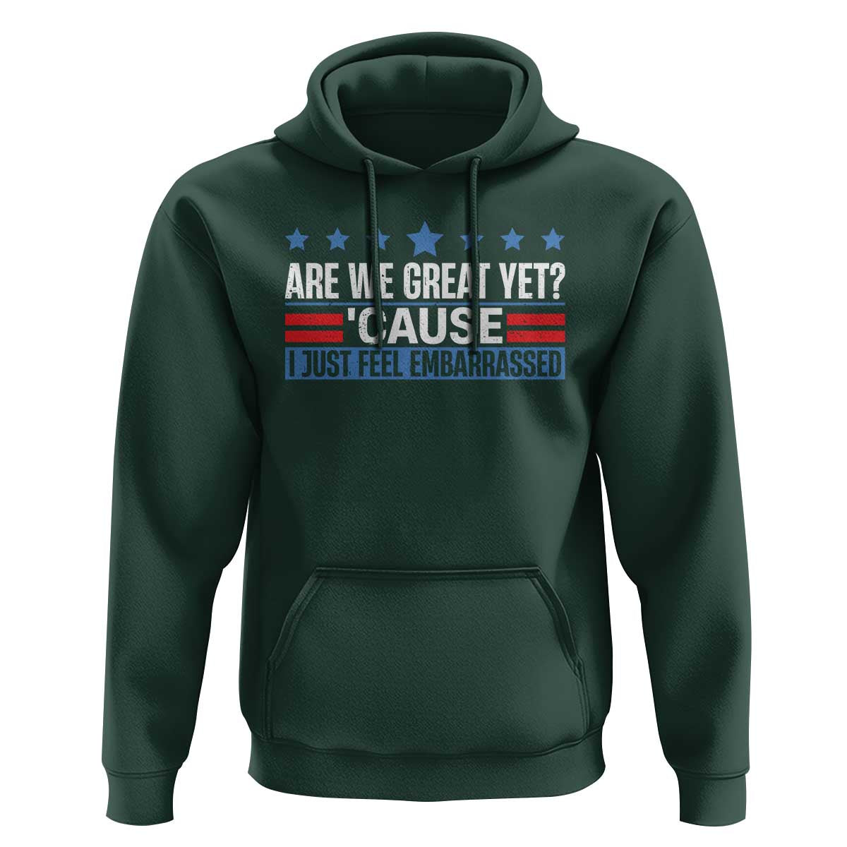Funny Are We Great Yet Cause I Just Feel Embarrassed Hoodie Vintage Star