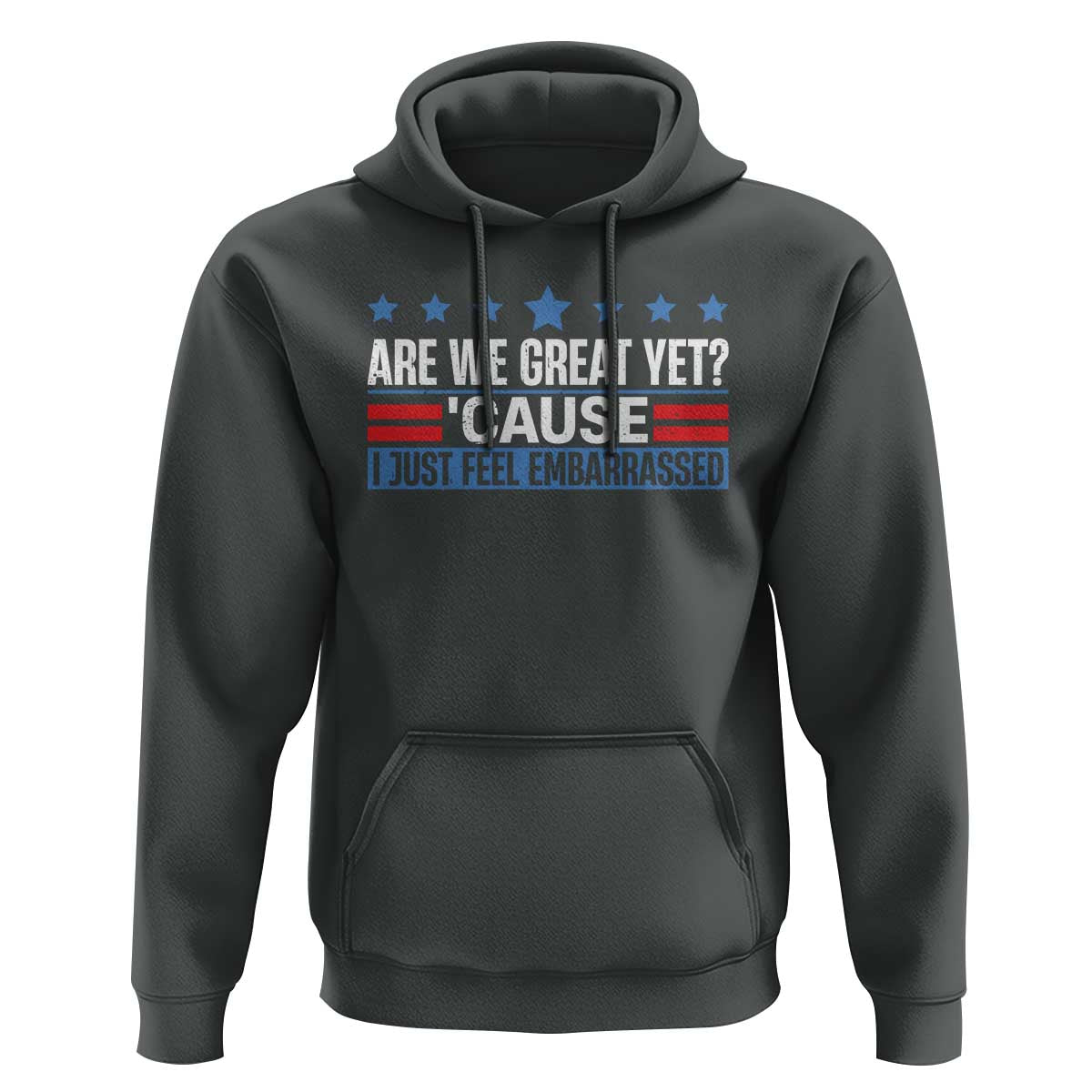 Funny Are We Great Yet Cause I Just Feel Embarrassed Hoodie Vintage Star