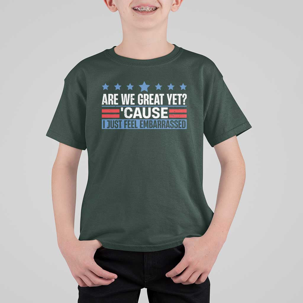 Funny Are We Great Yet Cause I Just Feel Embarrassed T Shirt For Kid Vintage Star