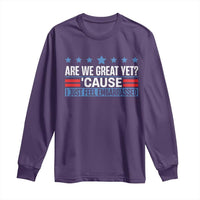 Funny Are We Great Yet Cause I Just Feel Embarrassed Long Sleeve Shirt Vintage Star