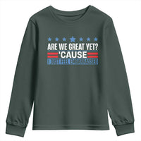 Funny Are We Great Yet Cause I Just Feel Embarrassed Youth Sweatshirt Vintage Star
