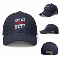 Are We Great Yet Cause I Just Feel Embarrassed Baseball Cap Vintage Stripes