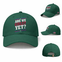 Are We Great Yet Cause I Just Feel Embarrassed Baseball Cap Vintage Stripes