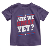 Are We Great Yet Cause I Just Feel Embarrassed Toddler T Shirt Vintage Stripes