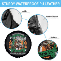 Irish Pride Spare Tire Cover The Devil Whispers You Can't Withstand The Storm The Irishman Replies