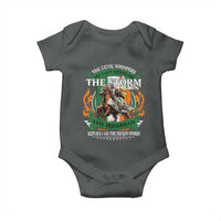 Irish Pride Baby Onesie The Devil Whispers You Can't Withstand The Storm The Irishman Replies
