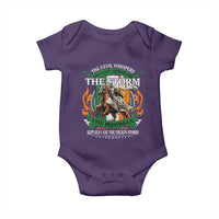 Irish Pride Baby Onesie The Devil Whispers You Can't Withstand The Storm The Irishman Replies