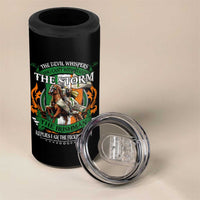 Irish Pride 4 in 1 Can Cooler Tumbler The Devil Whispers You Can't Withstand The Storm The Irishman Replies