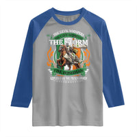 Irish Pride Raglan Shirt The Devil Whispers You Can't Withstand The Storm The Irishman Replies