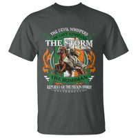 Irish Pride T Shirt The Devil Whispers You Can't Withstand The Storm The Irishman Replies