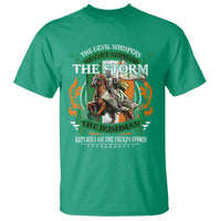 Irish Pride T Shirt The Devil Whispers You Can't Withstand The Storm The Irishman Replies