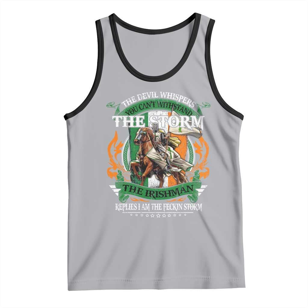 Irish Pride Tank Top The Devil Whispers You Can't Withstand The Storm The Irishman Replies