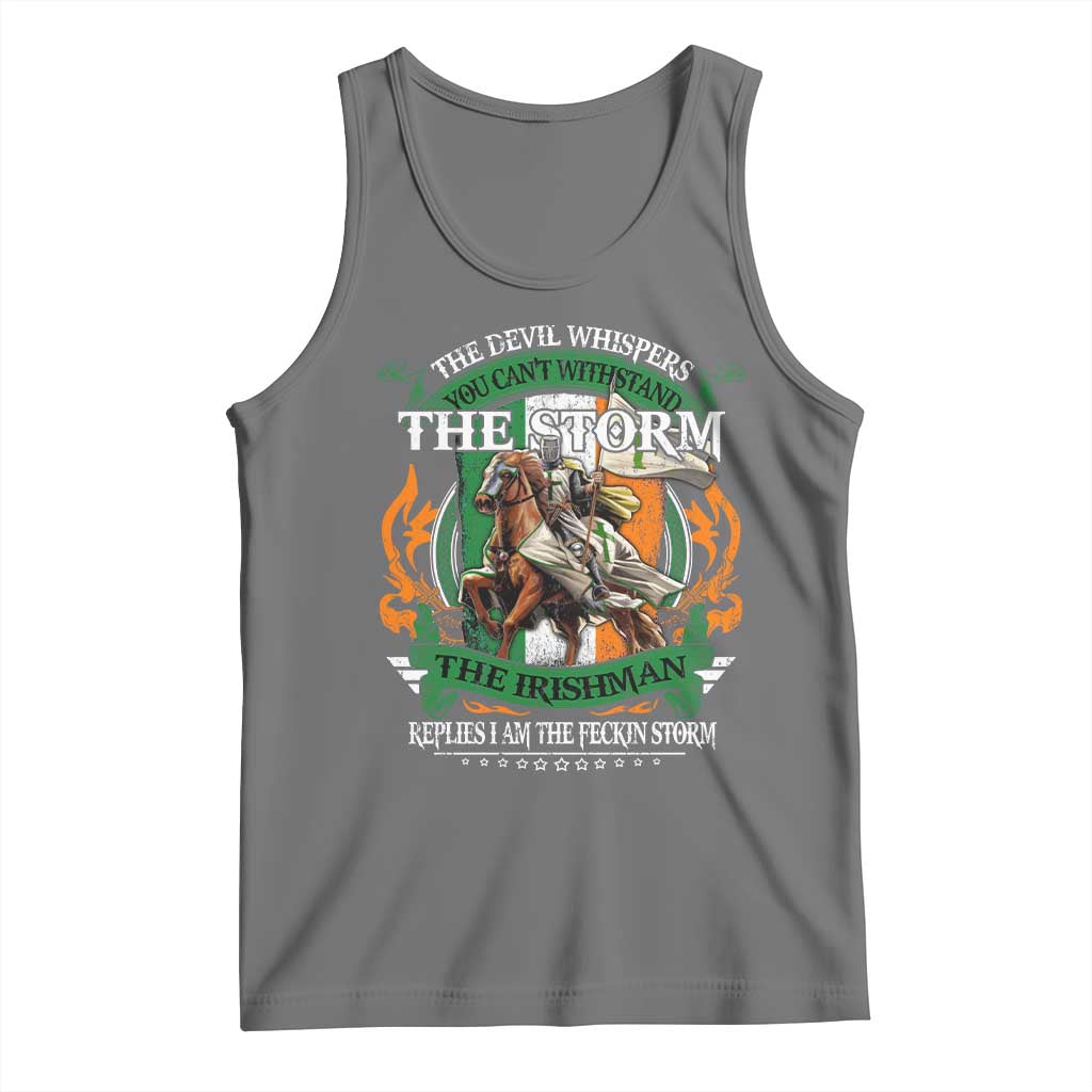 Irish Pride Tank Top The Devil Whispers You Can't Withstand The Storm The Irishman Replies